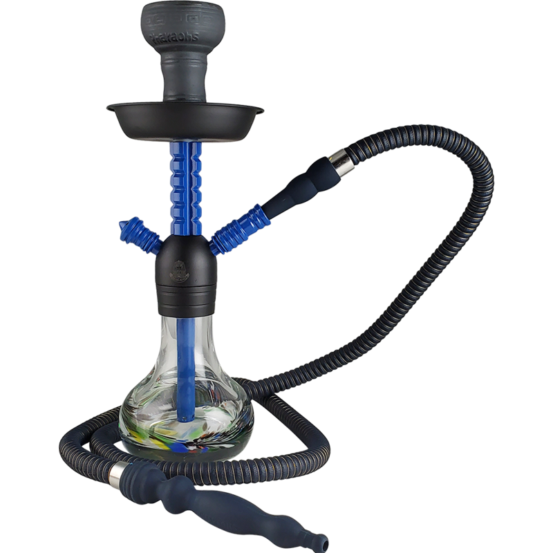 The Pharaoh’s Xena hookah is a perfect tabletop pipe. The Xena hookah comes with a built in diffuser for a smooth smoke. The base is made with some of the thickest glass Pharaoh’s has ever created to keep the weight so the hookah won’t easily be tipped over. Comes with: Stem, Tray, Hose, Base, Bowl, Tongs